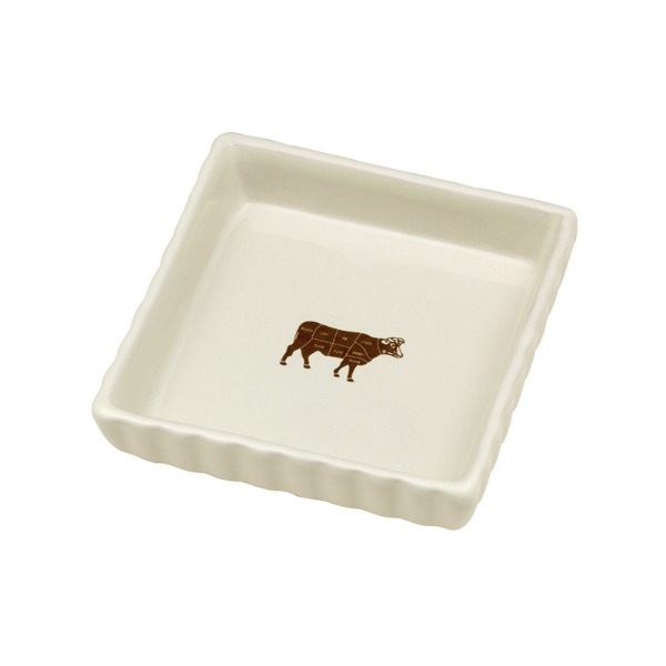 [오알이펫] 강아지식기 고양이 밥그릇 물그릇 펫식기 - 미니볼 카우 DD218