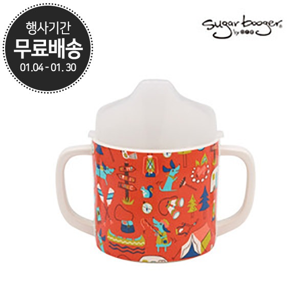 슈가부거 혼자서도 마시기 쉬운 양손잡이컵-해피캠퍼(아기물컵